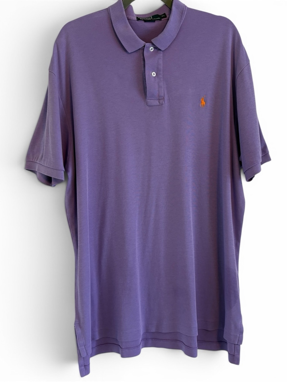 Polo Ralph Lauren Purple Polo Shirt with Orange Pony Logo | Men’s Size XL